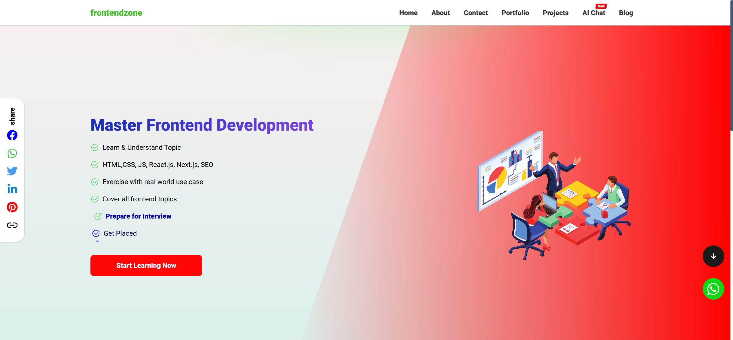 🌐 Frontend Zone - Developer Education Hub